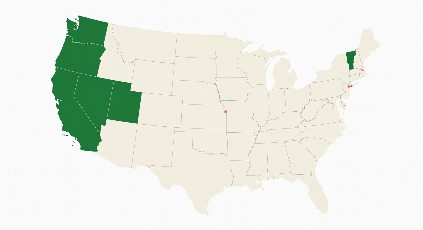 US map showing states with Full Practice Authority for nurse practitioners highlighted in green